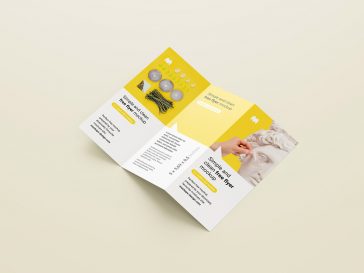 5 Free US Tri-Fold Brochure Mockup PSD Set
