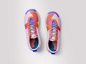 Free Running Shoes Mockup PSD Set