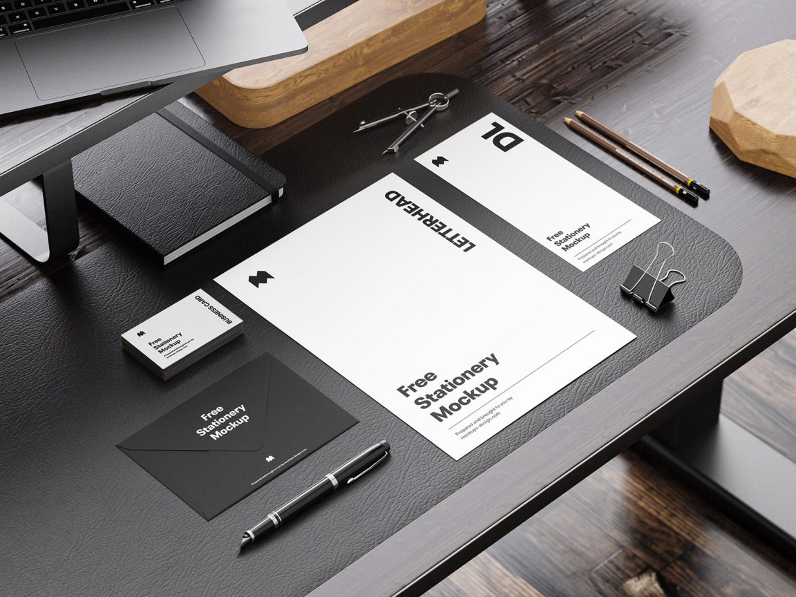 5 Free Premium Corporate Stationery Mockup PSD Set - PsFiles