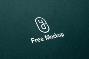 Free Minimal Perspective Logo Mockup