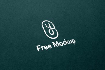 Free Minimal Perspective Logo Mockup