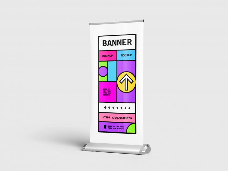 Rollup Standing Banner Mockup