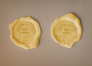 Wax Seal Stamp Mockup PSD