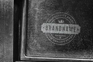 Free Wooden Box Logo Mockup