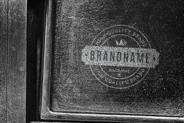 Free Wooden Box Logo Mockup