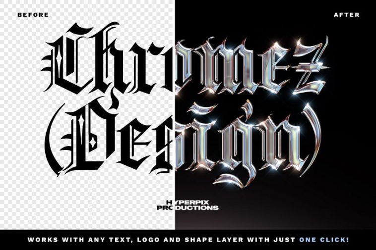 Free Chrome Text Effect PSD Vol.8 - PsFiles