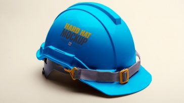 Construction Helmet Mockup PSD