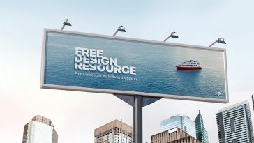 Free Landscape City Billboard Mockup