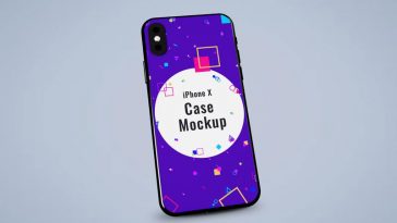 iPhone X Case PSD Mockup