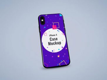 iPhone X Case PSD Mockup