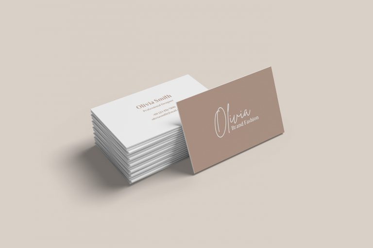 Free Stacked Business Card Mockup PSD - Free Photoshop Files