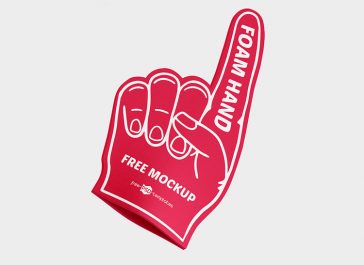 Free Foam Hand Mockup Set