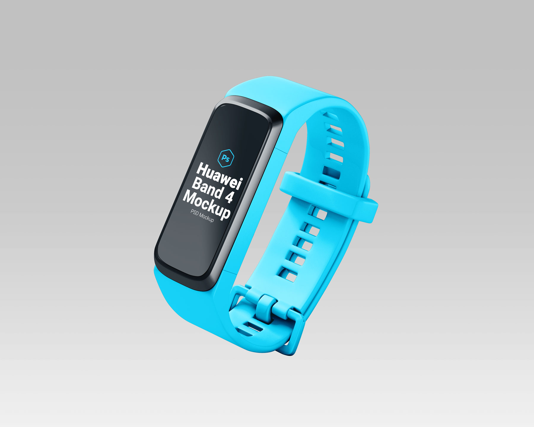 Free Huawei Band 4 Smartwatch Mockup PSD Set