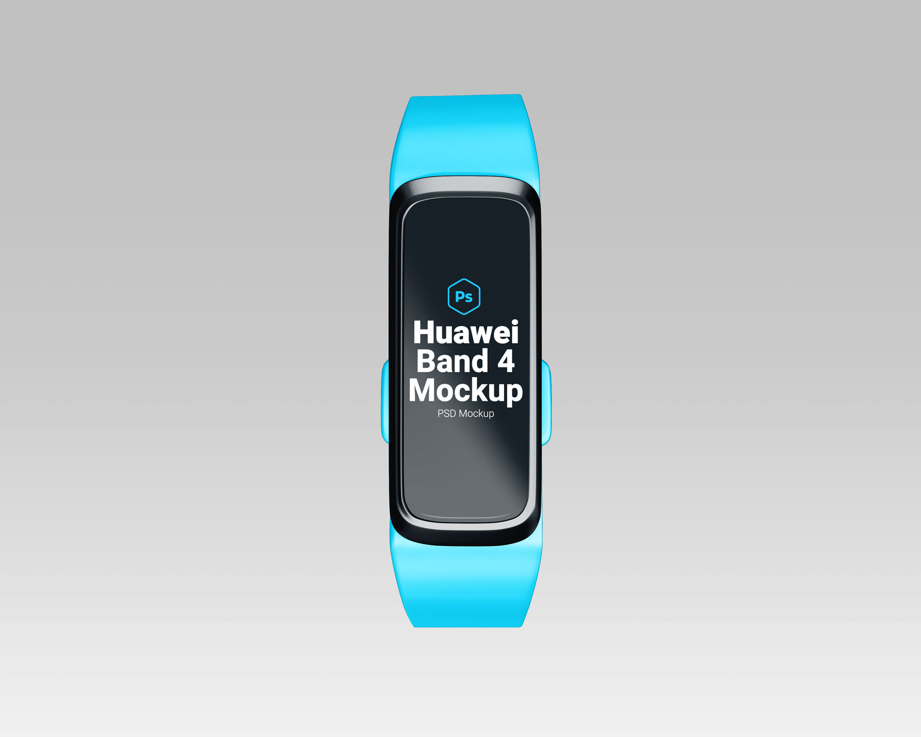 Free Huawei Band 4 Smartwatch Mockup PSD Set