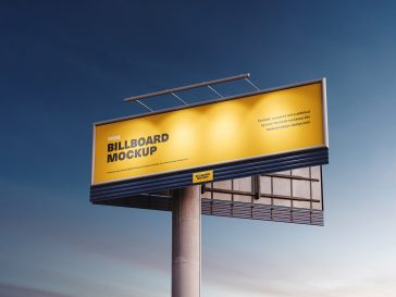 3 Free Twilight Billboard Mockup PSD Set