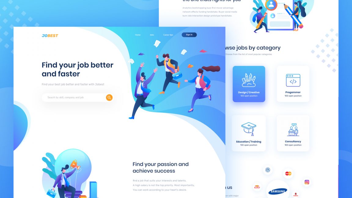 Best Shoes Website Landing Page PSD Template - PsFiles