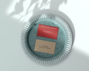 Plate Business Card Mockup
