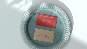 Plate Business Card Mockup