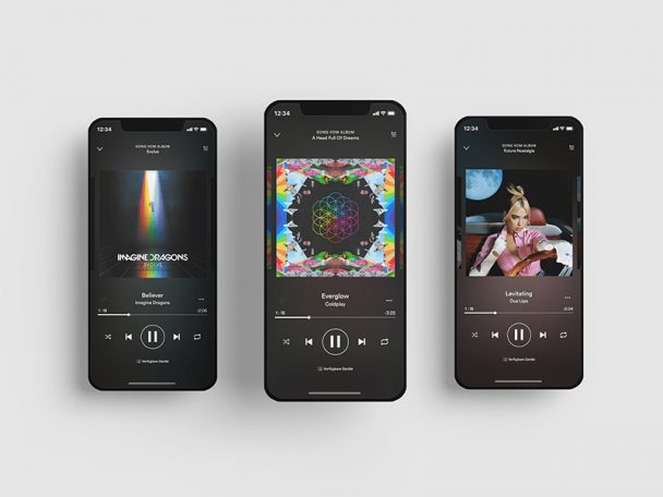 Free Spotify Phone Mockup PSD - PsFiles