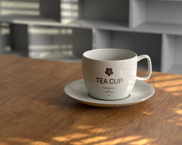 Free Tea Cup PSD Mockup