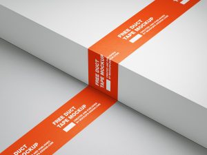 Free Duct Tape Mockup PSD Set