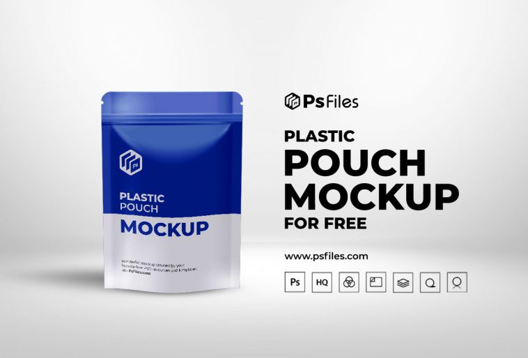 Free Packaging Pouch Mockup PSD
