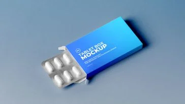 Free Tablet Box Mockup PSD
