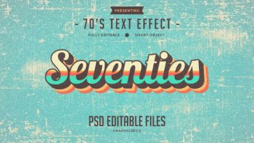 Seventies Style Text Effect