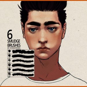 Six Free Six Smudge Brushes for Photoshop by Stereofrenik