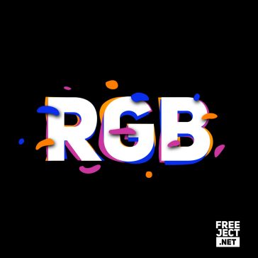 Free Download Modern Glitch Text Effect - Photoshop Template