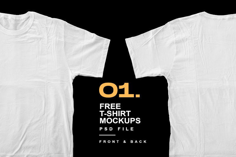 Free Download T-Shirt Mockups Design - PSD File