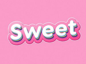 Free Sweet Text Effect Psd - Psfiles