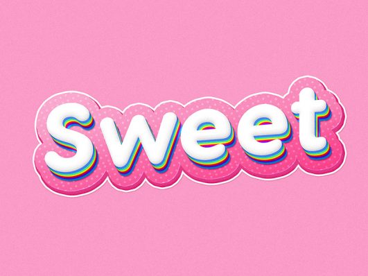 Free Sweet Text Effect PSD - PsFiles