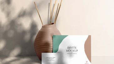 Free Business Card and Invite Mockup