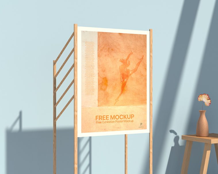 Free Exhibition Poster Mockup
