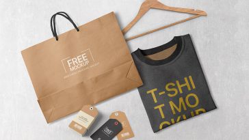 Free T-Shirt Branding Mockup