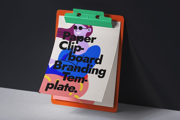 Paper Psd Clipboard Mockup