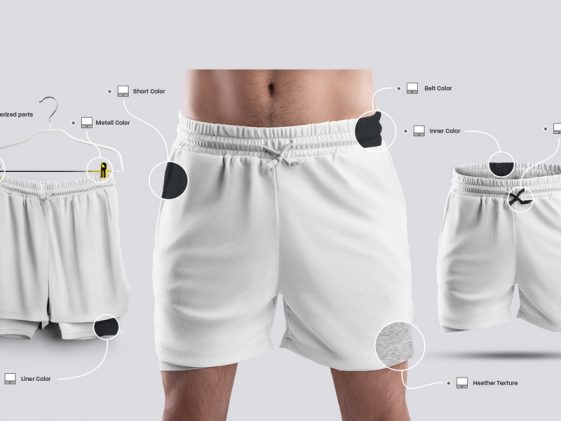 Men's Shorts Mockup 55234   Mockups | Psd Template Free, Mockup Free