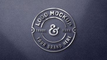 3D Metal Logo Mockup