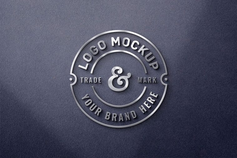 3D Metal Logo Mockup