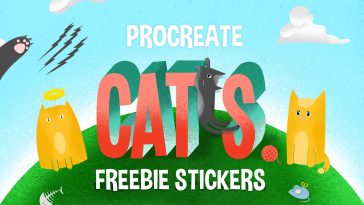 Cats Procreate Stamp Brushes