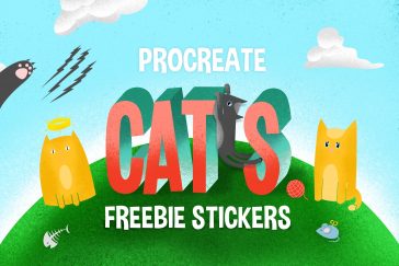 Cats Procreate Stamp Brushes