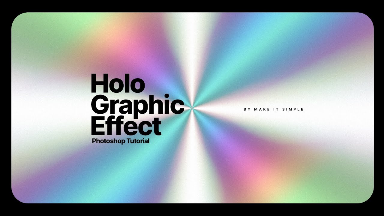 Easy Holographic Background Effect - Quick Photoshop Tutorial - PsFiles