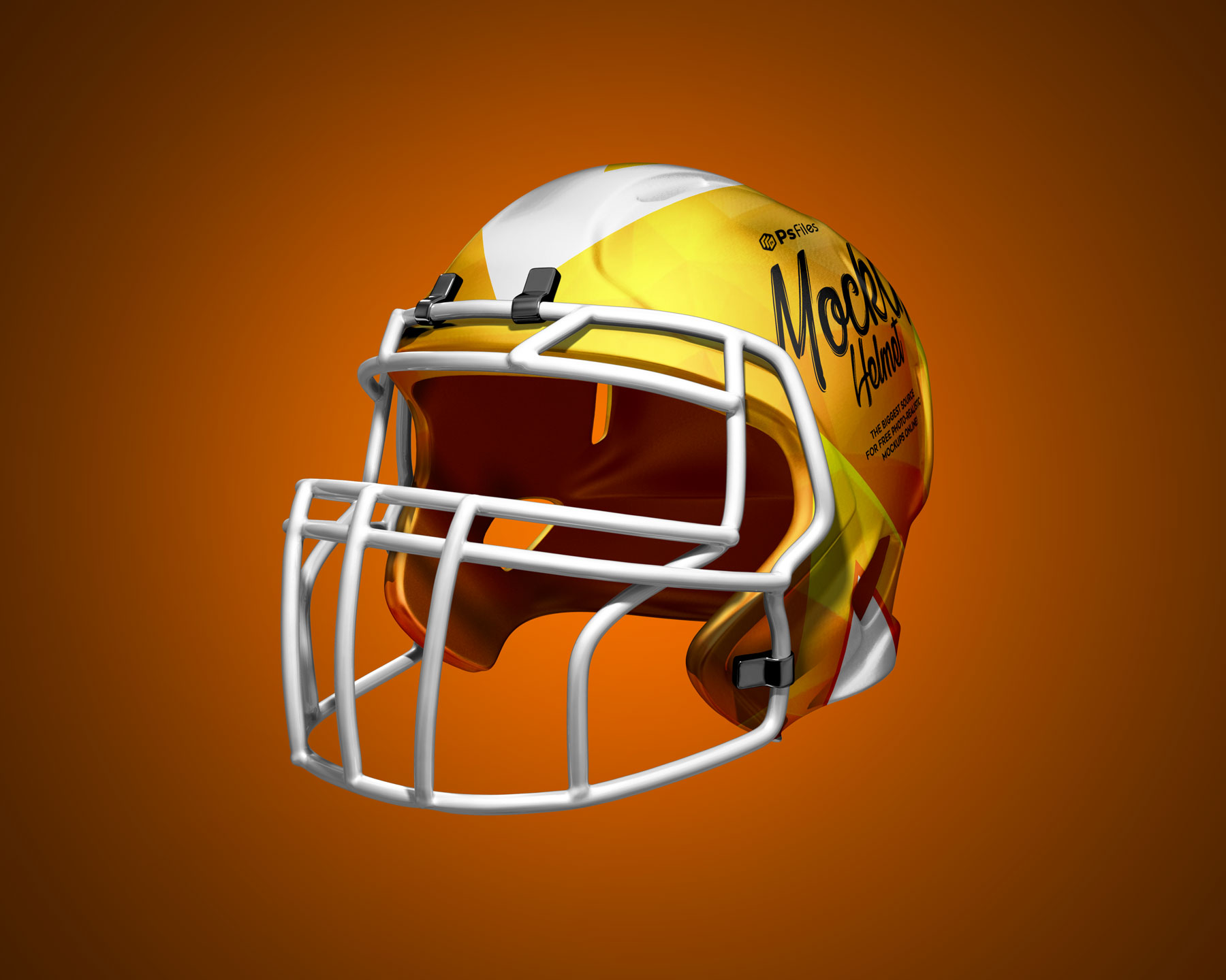 Free American Football Helmet Mockup PSD 