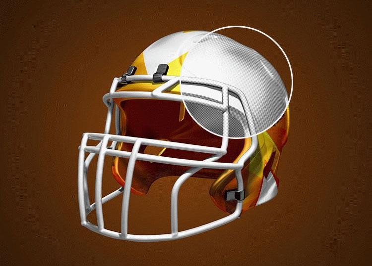 Free Football Helmet Mockup PSD