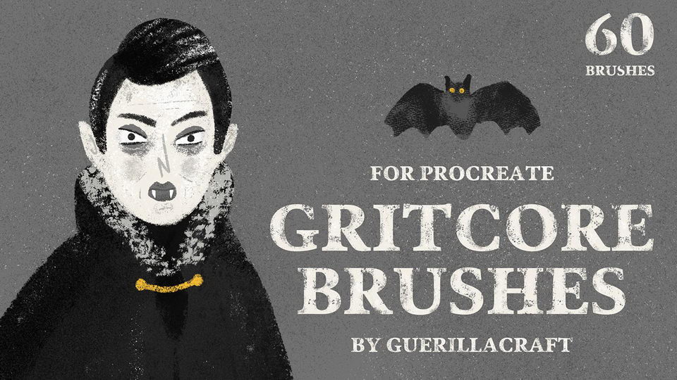 Download Free Free Gritcore Brushes for Procreate by Matej Ilčík
