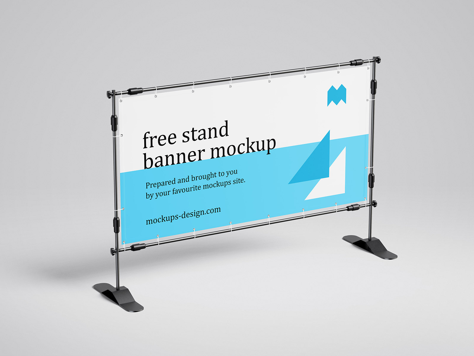 Free Rectangle Event Banner Stand Mockup PSD Set - PsFiles