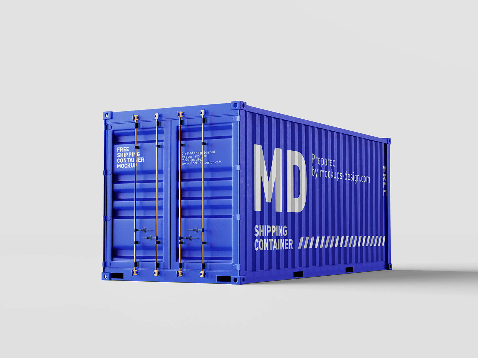 Free Shipping Container Mockup PSD Set