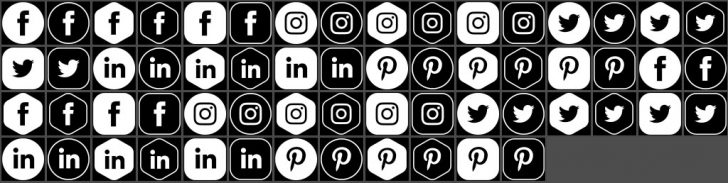 social media shapes for photoshop free download