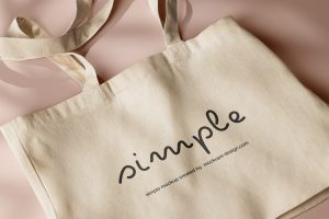 Free Close-up Shopping Bag Mockup PSD